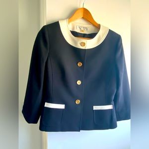 Tahiri Levine Black, White & Gold Blazer